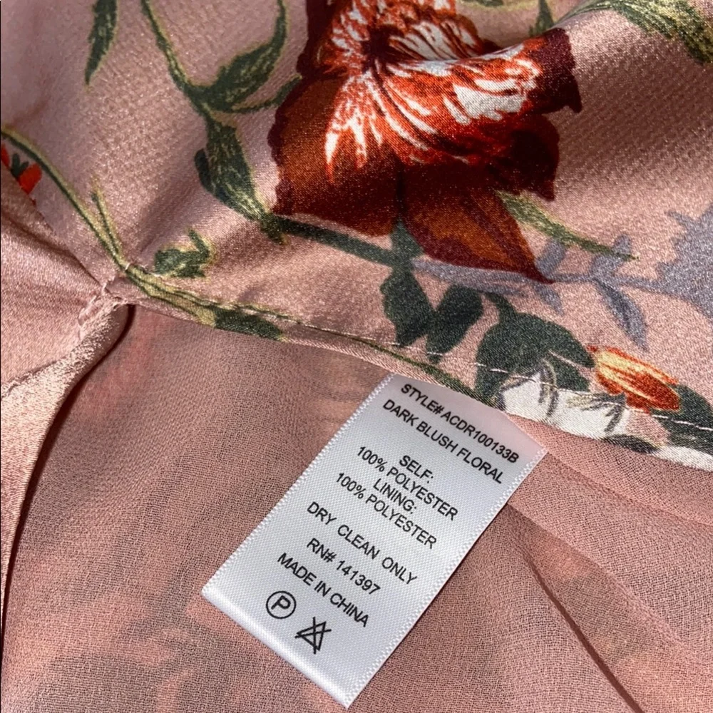 Elegant Dark Blush Floral Slip Dress, size M by ASTR The Label - Picture 9 of 16